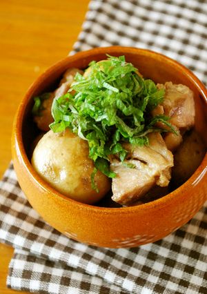 鶏肉と揚げじゃがの塩麹煮-レシピのメイン写真