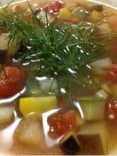 いろどり野菜のミネストローネ-レシピのメイン写真