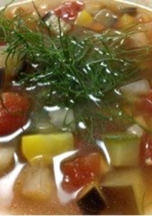 いろどり野菜のミネストローネ-レシピのメイン写真