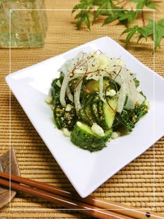 胡瓜のにんにく海苔胡麻和え-レシピのメイン写真