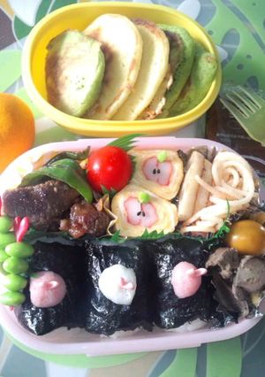 お弁当(*^o^*) りんご卵焼き-レシピのメイン写真
