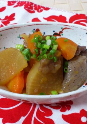 圧力鍋で時短!牛すじ煮込み-レシピのメイン写真