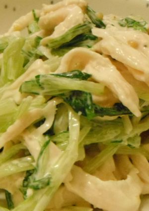 ♪安ウマ♪水菜と鶏胸肉のサラダ-レシピのメイン写真