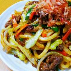 รูปของ ♡焼きうどん♡こってり甘いソース味♥