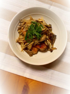 鶏むね肉の青じそきのこ乗せ-レシピのメイン写真