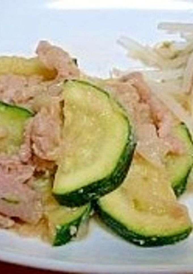 ズッキーニと豚肉のしょうが焼き-レシピのメイン写真