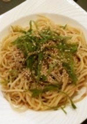 梅しそ＆しらすスパゲティ-レシピのメイン写真