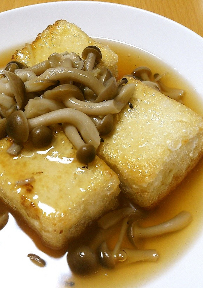 揚げない！揚げ出し豆腐～きのこあん～-レシピのメイン写真
