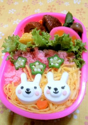 キャラ弁☆ウサギさんの七夕弁当-レシピのメイン写真