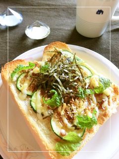 ズッキーニの和風トースト-レシピのメイン写真
