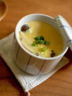 湯葉とチーズの茶碗蒸し-レシピのメイン写真