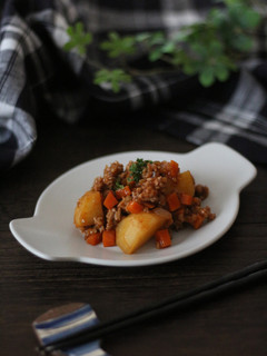 挽肉で韓国風肉じゃが-レシピのメイン写真