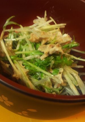 水菜とツナのマヨネーズあえ-レシピのメイン写真