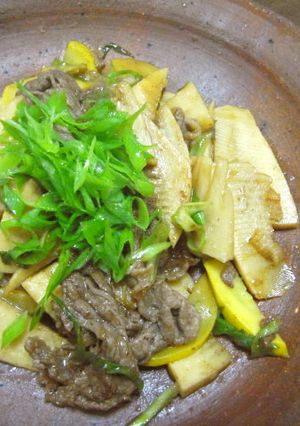 牛肉と筍とズッキーニのオイスター炒め-レシピのメイン写真