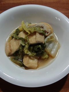 白菜と薄あげのあっさり煮-レシピのメイン写真