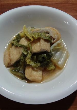 白菜と薄あげのあっさり煮-レシピのメイン写真