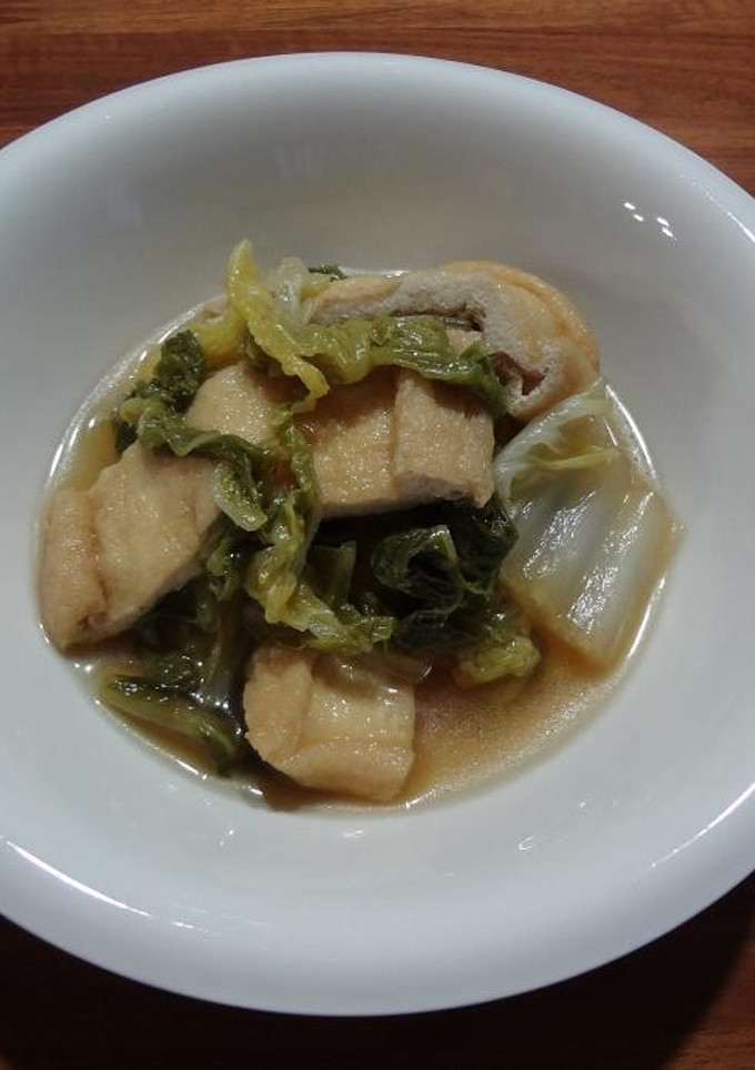 白菜と薄あげのあっさり煮-レシピのメイン写真