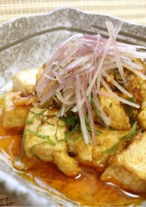 暑い夏に!!雷豆腐の食べるラー油掛け☆-レシピのメイン写真