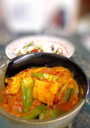 簡単★オクラと厚揚げのレンチン♪カレー-レシピのメイン写真
