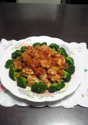 鳥もも肉のトマトソースあえ-レシピのメイン写真