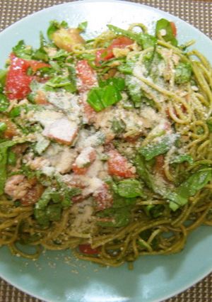ジェノベーゼソースで冷たいパスタ♪-レシピのメイン写真
