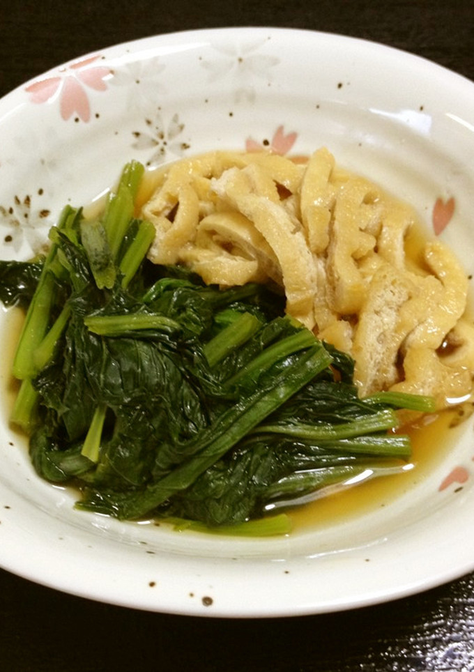 小松菜・油揚げ♡煮られて♡浸され♡-レシピのメイン写真