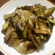 なすびとベーコンの炒めもの