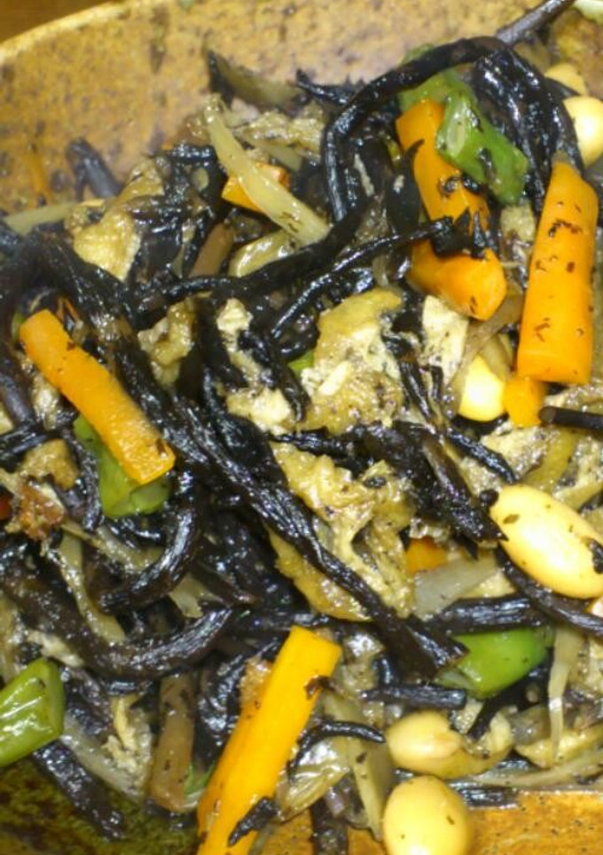 【時短】釜揚げひじきと大豆の煮物-レシピのメイン写真