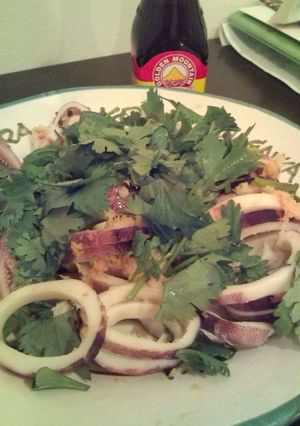 ゆでるだけ!イカの香菜風味-レシピのメイン写真