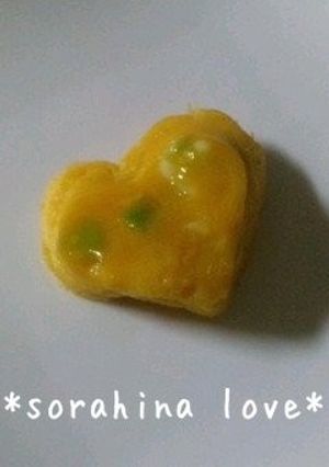 超簡単！焼かない切らないハート卵焼きｖ-レシピのメイン写真