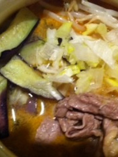 牛肉と揚げナスのトムヤムラーメン-レシピのメイン写真