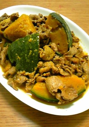 牛肉とカボチャのカレー粉煮-レシピのメイン写真