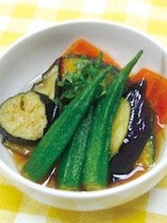 夏野菜の揚げびたし-レシピのメイン写真