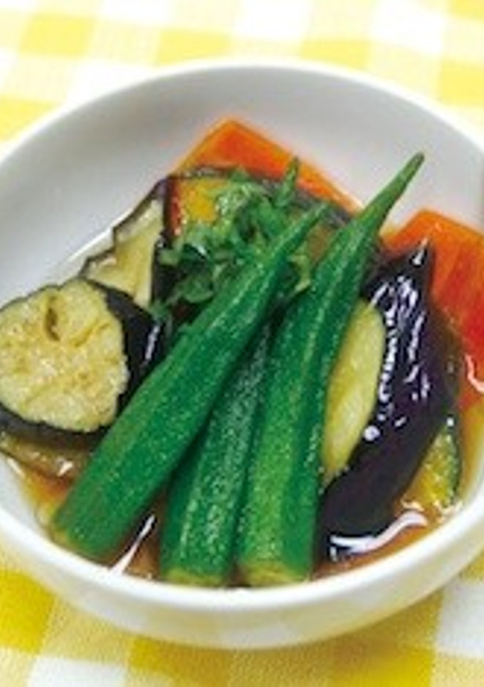 夏野菜の揚げびたし-レシピのメイン写真