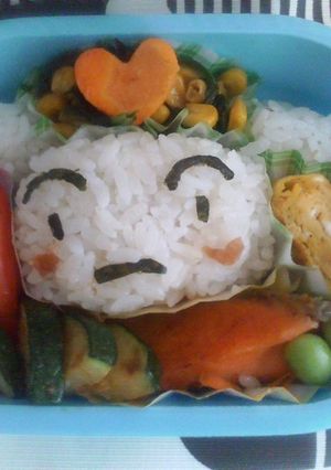クレヨンしんちゃん　★シロのおにぎり弁★-レシピのメイン写真