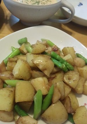 新じゃがとアスパラのオリーブソテー★-レシピのメイン写真