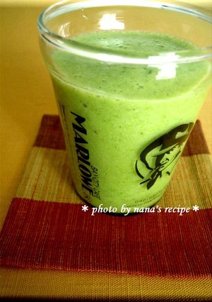 水菜とパインの美味しいグリーンスムージー-レシピのメイン写真