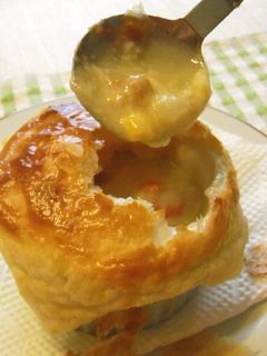 クリームシチューのパイ包み焼き-レシピのメイン写真