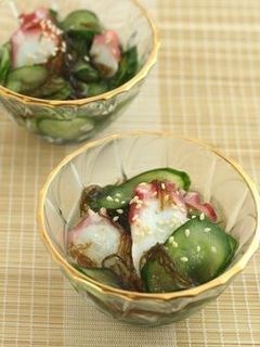 もずく酢に漬けるだけ!タコと胡瓜の酢の物-レシピのメイン写真