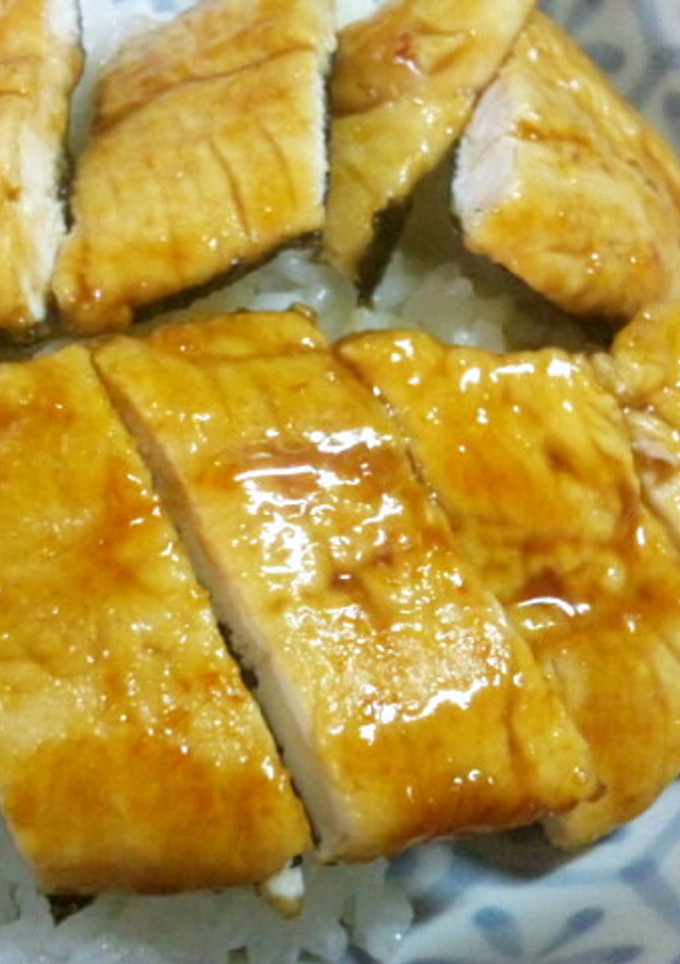 鶏のささみ★かば焼き風丼-レシピのメイン写真