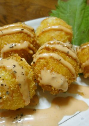 明太ちーずＩＮ☆コロコロポテトボール♪-レシピのメイン写真