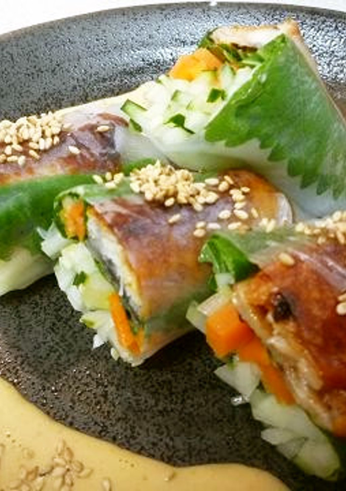 ☼少しの鰻で大満足♪鰻の蒲焼の生春巻き-レシピのメイン写真