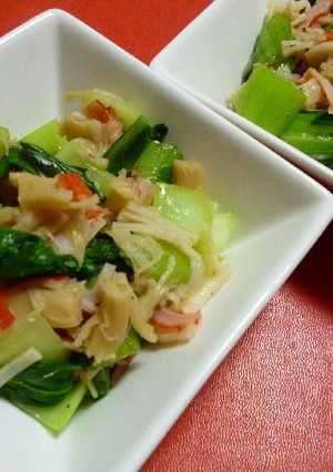チンゲン菜とホタテの中華炒め-レシピのメイン写真