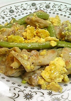 親子ゴマドレ炒め　スナップえんどう入り-レシピのメイン写真
