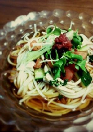 ダイエット☆野菜たっぷり梅そうめん-レシピのメイン写真