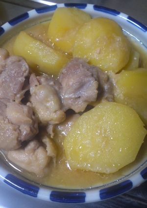 鶏もも肉とじゃがいもの味噌煮-レシピのメイン写真