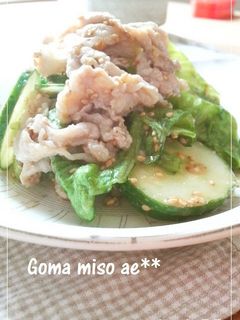 コク旨★豚と胡瓜のゴマ味噌和え-レシピのメイン写真