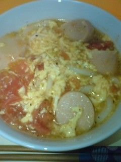 トマたまスープうどん-レシピのメイン写真