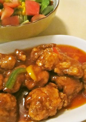 鶏唐揚げの甘酢あんかけ-レシピのメイン写真