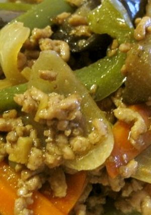 生姜がイイ！！ナスとピーマンのひき肉炒め-レシピのメイン写真